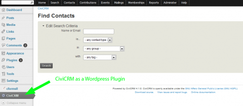 Wordpress as a Plugin