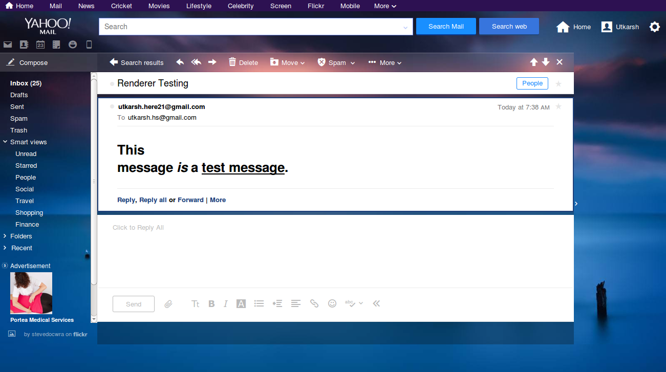 YahooMail Screenshot- Selenium+Firefox
