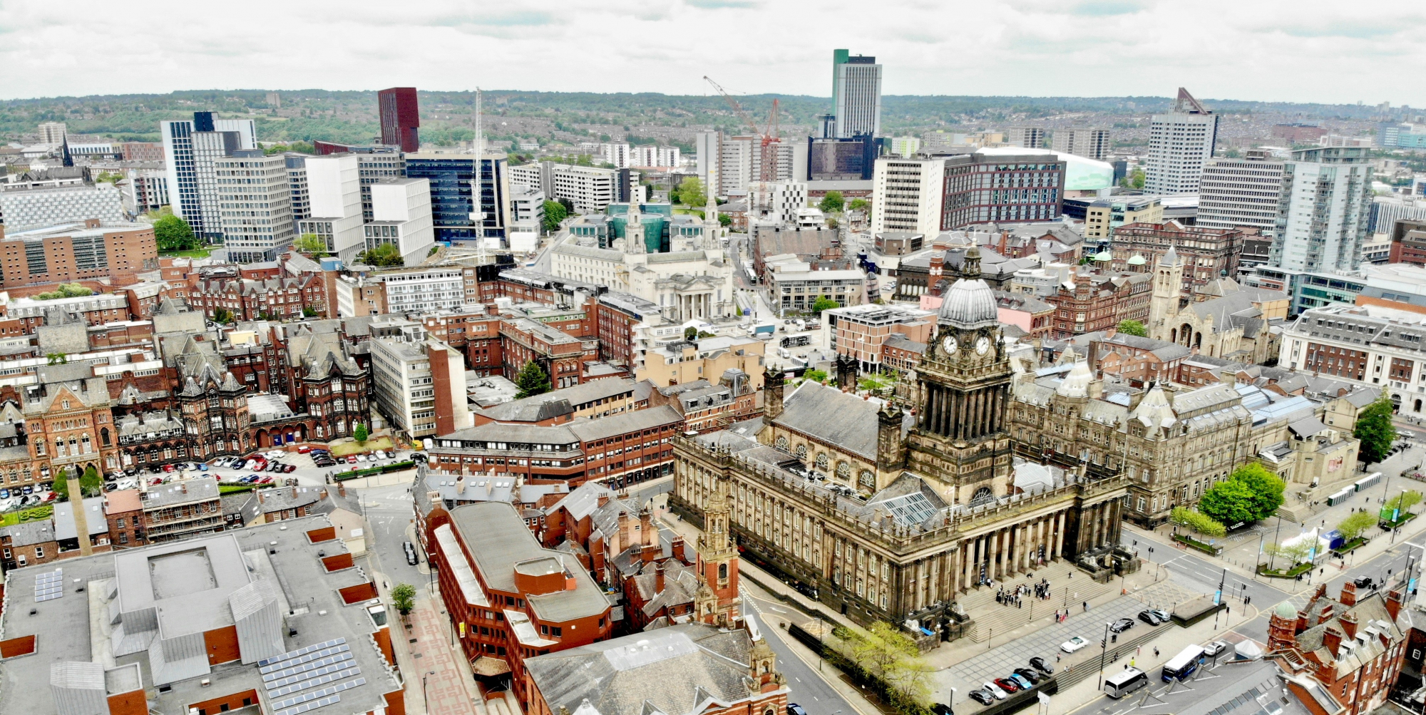 Aerial view of Leeds