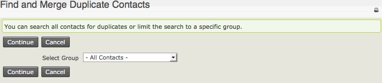 Screenshot showing the screen where you select which group of contacts to apply the rule to