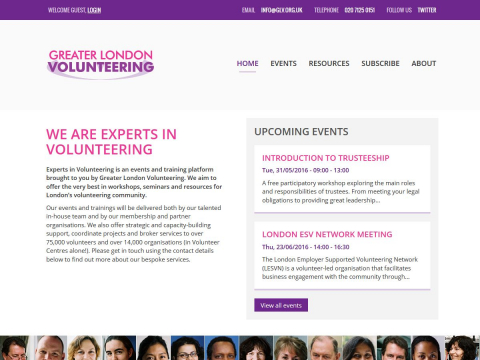 Experts in Volunteering website